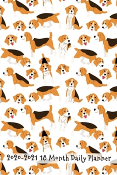 2020 - 2021 18 Month Daily Planner: Big Beautiful Hound Dog Cover | Daily Organizer Calendar Agenda | 6x9 | Work, Travel, School Home | Monthly Yearly ... (Dog Lover Lifestyle Organizer Series)