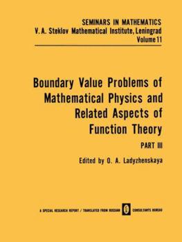 Paperback Boundary Value Problems of Mathematical Physics and Related Aspects of Function Theory Book