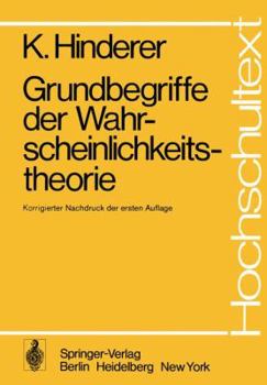 Paperback Grundbegriffe Der Wahrscheinlichkeitstheorie [German] Book