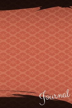 Journal: Japanese Pattern Journal/Notebook/Diary: Gifts for Japan Lovers: Red Flower Pattern: Brush Design:  6 x 9 108 Paged Lined Notebook