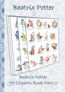 Paperback Beatrix Potter 99 Cliparts Book Part 2 ( Peter Rabbit ): Sticker, Icon, Clipart, Cliparts, download, Internet, Dropbox, Original, Children's books, ch Book
