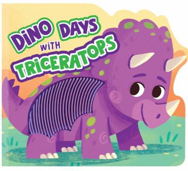 Board book Dino Days with Triceratops - Touch and Feel Board Book - Sensory Board Book