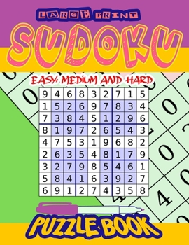 Paperback Large Print Sudoku Easy, Medium and Hard: Find the Differences, Sudoku, Logic Puzzles, Memory Games Book