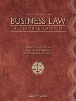 Hardcover Business Law, Alternate Edition: Text and Summarized Cases Book