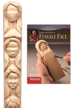 Paperback Female Face Study Stick Kit (Learn to Carve Faces with Harold Enlow): Learn to Carve a Female Face Booklet & Female Face Study Stick [With Study Stick Book
