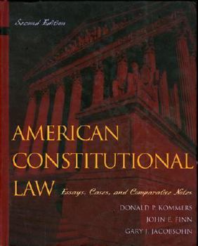 Hardcover American Constitutional Law: Essays, Cases, and Comparative Notes Book