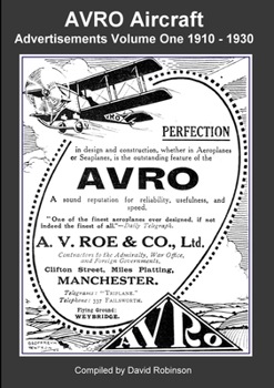 Paperback AVRO Aircraft Advertisements Volume One 1910 - 1930 Book