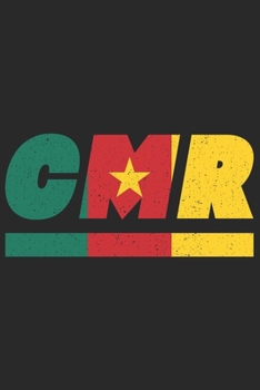 CMR: Kamerun Notizbuch mit punkteraster 120 Seiten in weiß. Notizheft mit der kamerunischen Flagge (German Edition)