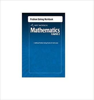 Paperback Holt McDougal Mathematics: Problem Solving Workbook Course 2 Book