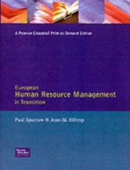 Hardcover European Human Resource Management in Transition Book