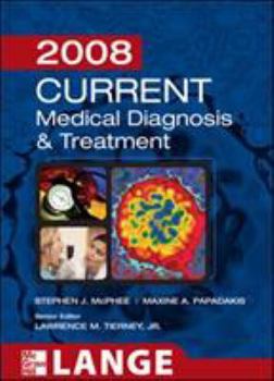 Paperback Current Medical Diagnosis and Treatment 2008 (Lange Current) Book