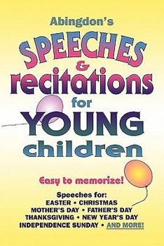 Paperback Abingdon's Speeches & Recitations for Young Children Book