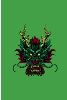 Japanese: Oni Mask Monster Perfect Gift Dot Grid Notebook/Journal (6"x9")