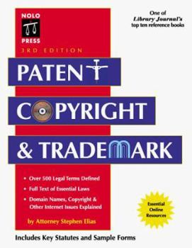 Hardcover Patent, Copyright And Trademark Book