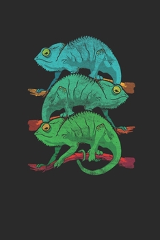 Paperback Funny Chameleons: Chameleons Notebook, Blank Lined (6" x 9" - 120 pages) Animal Themed Notebook for Daily Journal, Diary, Gift Book