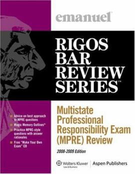Paperback Multistate Professional Responsibility Exam (MPRE) Review: Course 5319 [With CDROM] Book