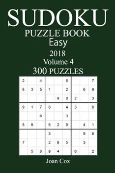 Paperback 300 Easy Sudoku Puzzle Book - 2018 Book