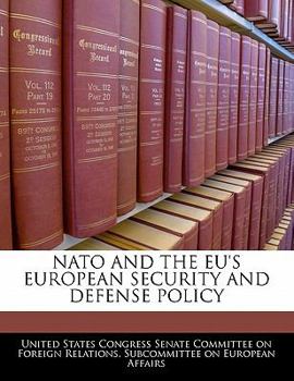 Paperback NATO and the Eu's European Security and Defense Policy Book