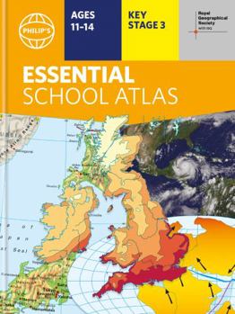 Hardcover Philip's RGS Essential School Atlas (Philip's World Atlas) Book