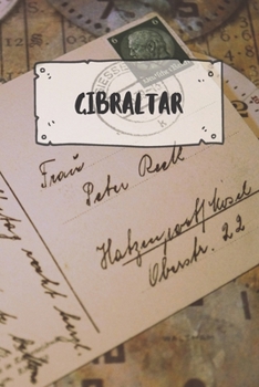 Paperback Gibraltar: Ruled Travel Diary Notebook or Journey Journal - Lined Trip Pocketbook for Men and Women with Lines Book