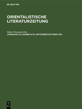 Hardcover September/Oktober 1931 [German] Book