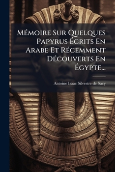 Paperback Mémoire Sur Quelques Papyrus Écrits En Arabe Et Récemment Découverts En Égypte... [French] Book