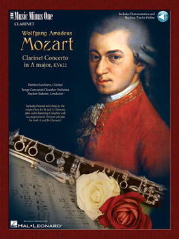 Music Minus One Bb Clarinet or A Clarinet: Mozart Clarinet Concerto in A, KV622 (Book & CD)