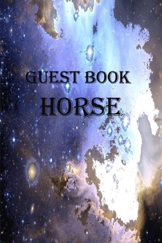 Paperback Guest book horse: guest books for memorial service, guest books for visitors, 150 Pages, 6 x 9 IN. Book