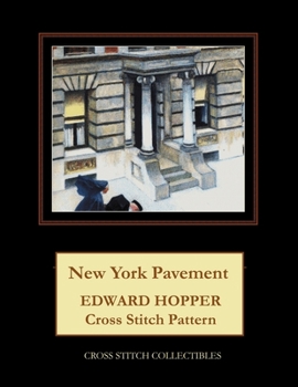 Paperback New York Pavement: Edward Hopper Cross Stitch Pattern [Large Print] Book