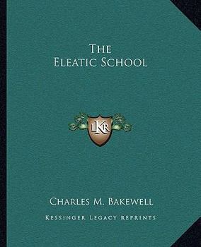 Paperback The Eleatic School Book