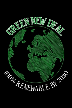 Paperback Green New Deal Socialist Climate Change AOC: Lined Journal, Diary, Notebook, 6x9 inches with 120 Pages. Book