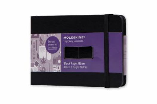 Office Product Moleskine Art Plus Black Page Album, Pocket, Black, Hard Cover (3.5 X 5.5) Book