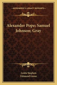 Paperback Alexander Pope; Samuel Johnson; Gray Book