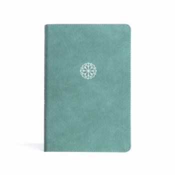 Imitation Leather CSB Personal Size Giant Print Bible, Earthen Teal Leathertouch, Indexed Book