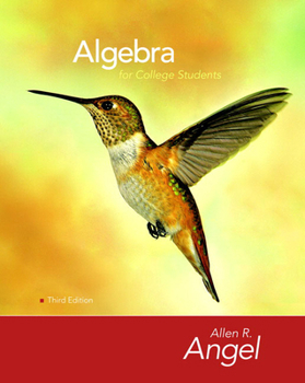 Hardcover Algebra for College Students [With CDROM] Book