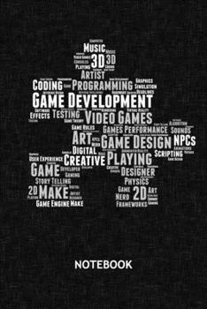 Paperback Game Design: Game Dev NOTEBOOK Grid-lined 6x9 - Game Development Journal A5 Gridded - Game Designer Planner Game Design 120 Pages S Book