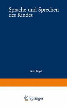Paperback Sprache Und Sprechen Des Kindes [German] Book