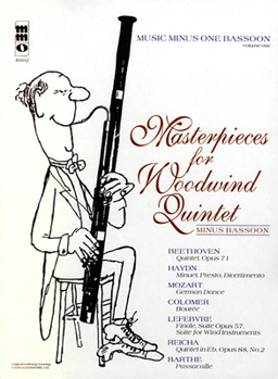 Paperback Masterpieces for Woodwind Quintet - Volume 1: Music Minus One Bassoon Book