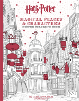 Paperback Harry Potter Magical Places & Characters Poster Coloring Book