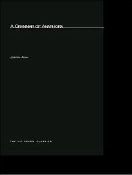 Paperback A Grammar of Anaphora Book