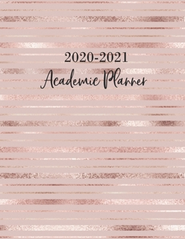 Paperback Academic Planner 2020-2021: Academic Year July 2020 - June 2021, 7 Subject Weekly Student Planner + Monthly Calendars & Goals Section, Homework Pl Book