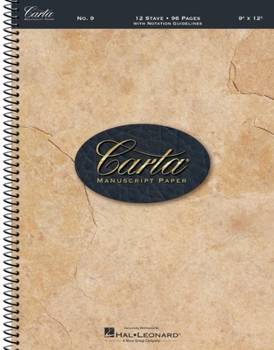 Paperback Carta Manuscript Paper No. 9 - Basic Book