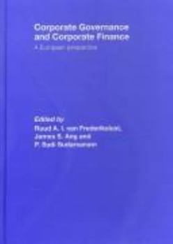 Paperback Corporate Governance and Corporate Finance: A European Perspective Book