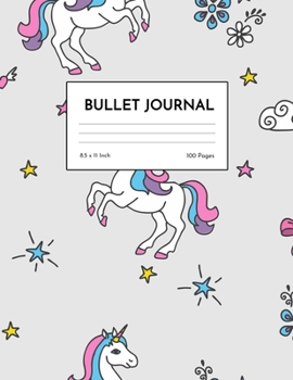 Paperback Bullet Journal: Simple Unicorn Dot Grid Notebook - Dotted Note Pad for Kids, Girls, Teens, Tweens, Women - Gifts for Birthday and Chri Book