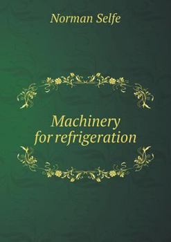 Paperback Machinery for refrigeration Book