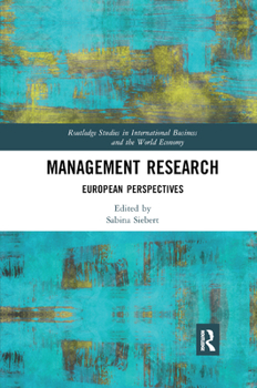 Paperback Management Research: European Perspectives Book