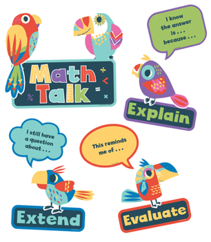 Wall Chart Math Talk Mini Bulletin Board Set Book