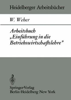 Paperback Arbeitsbuch "Einführung in Die Betriebswirtschaftslehre" [German] Book