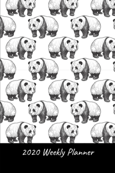 2020 Weekly Planner: Panda; January 1, 2020 - December 31, 2020; 6" x 9"