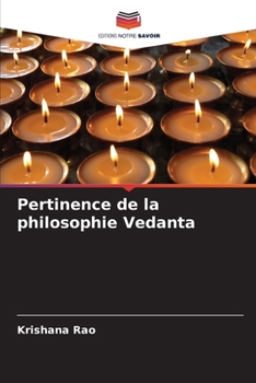 Paperback Pertinence de la philosophie Vedanta [French] Book